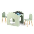 3 Pieces Wooden Kids Table and Chair Set Discount