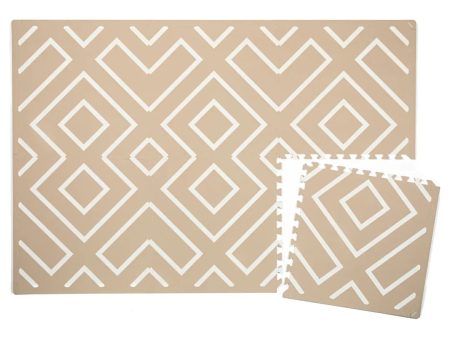 Modern Blocks Play Mat - Desert Sand Hot on Sale