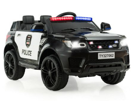 12V Kids Electric Ride On Police Car with Remote Control Online now