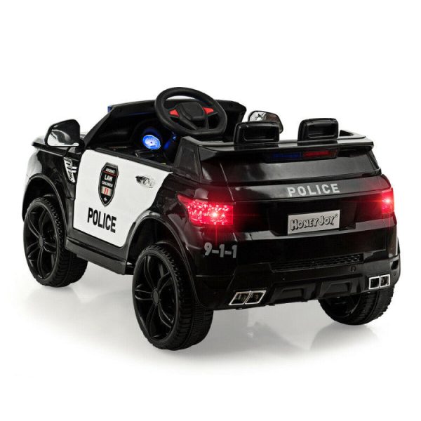 12V Kids Electric Ride On Police Car with Remote Control Online now