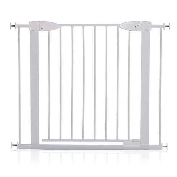 Boston Magnetic Auto-Close Security Gate - White Fashion