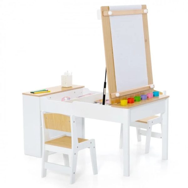 2-in1 Children Art Activity and Drawing Table Discount