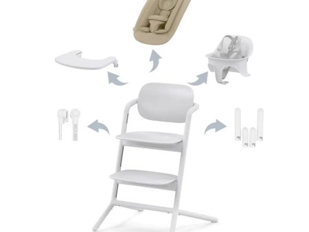 Lemo 4-in-1 High Chair- White For Sale