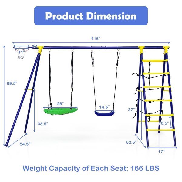 5-in-1 Outdoor Swing Set Supply