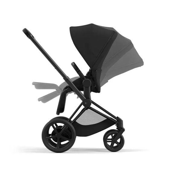 ePriam 2 Stroller + Carry Cot Bundle - Matte Black Frame w  Deep Black Seat Cheap