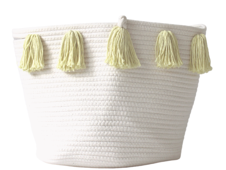 Buttercream Tassel Basket - Large Supply