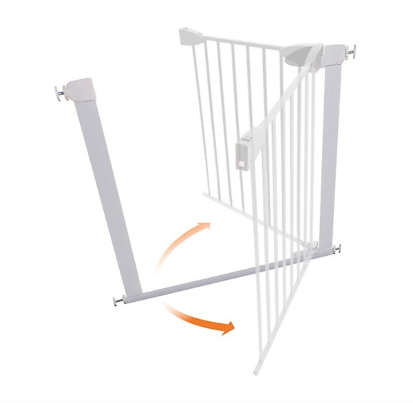 Boston Magnetic Auto-Close Security Gate - White Fashion