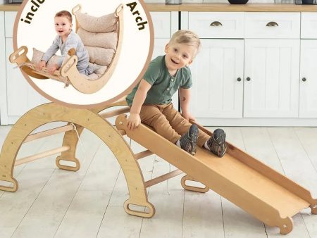 3 in 1 Montessori Play Set for Toddlers - Beige on Sale