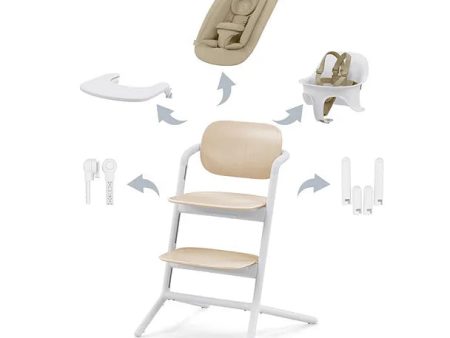 Lemo 4-in-1 High Chair - Sand White on Sale