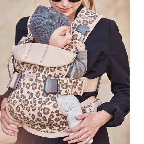 Baby Carrier One - Beige Leopard, Cotton Fashion