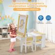 2-in1 Children Art Activity and Drawing Table Discount