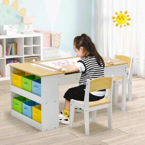 2-in1 Children Art Activity and Drawing Table Discount