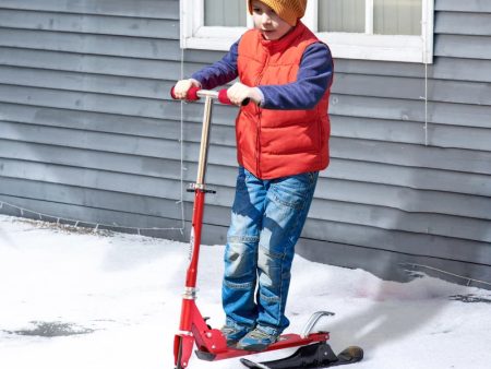 2 in 1 Design Snow Scooter and Wheeled Scooter- Red Hot on Sale