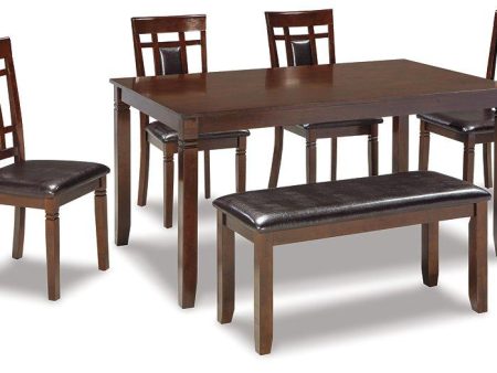 Bennox Dining Table and Chairs with Bench (Set of 6) on Sale