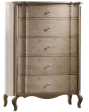 Acme Chelmsford 5-Drawer Chest in Antique Taupe 26056 For Sale