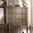 Acme Chelmsford 3-Drawer Nightstand in Antique Taupe 26053 on Sale