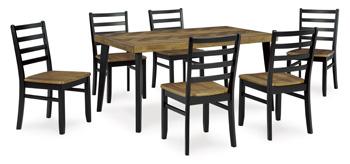 Blondon Dining Table and 6 Chairs (Set of 7) Online Hot Sale