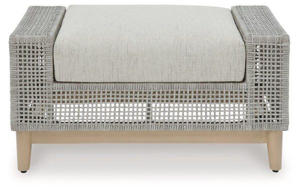 Seton Creek Outdoor Ottoman with Cushion Supply