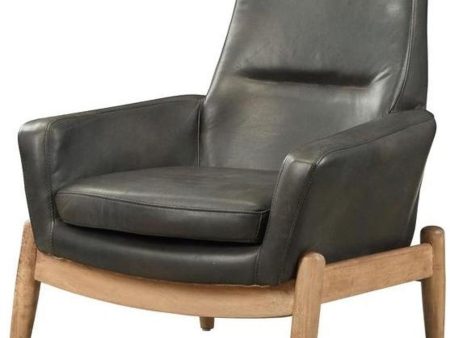 Acme Dolphin Accent Chair in Black 59533 For Discount