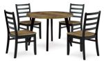 Blondon Dining Table and 4 Chairs (Set of 5) For Discount