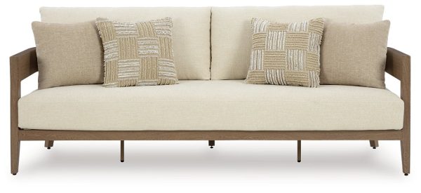 Serene Bay Outdoor Sofa with Cushion Hot on Sale