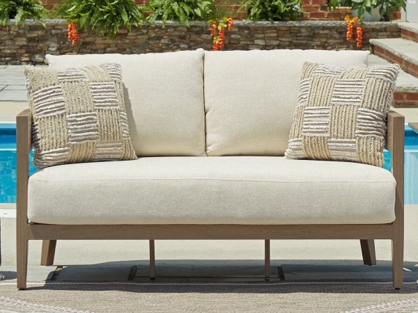 Serene Bay Outdoor Loveseat with Cushion Online Hot Sale