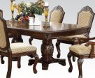 Acme Chateau de Ville Double Pedestal Dining Table in Espresso 64075 Supply