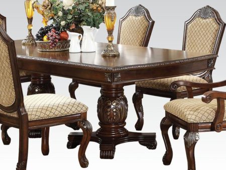 Acme Chateau de Ville Double Pedestal Dining Table in Espresso 64075 Supply