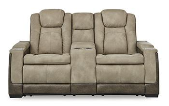 Next-Gen DuraPella Power Reclining Loveseat with Console For Sale