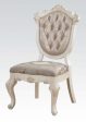 Acme Chantelle Side Chair in Rose Gold and Pearl White (Set of 2) 63542 Sale