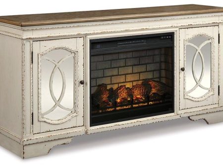 Realyn 74  TV Stand with Electric Fireplace Sale