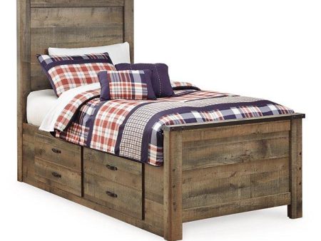 Trinell Youth Bed with 2 Storage Drawers Online now