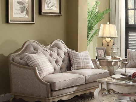 Acme Chelmsford Loveseat in Beige 56051 Supply