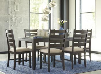 Rokane Dining Table and Chairs (Set of 7) Online Hot Sale