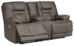 Wurstrow Power Reclining Loveseat with Console Supply