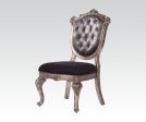 Acme Chantelle Button Tufted Back Seat Dining Side Chair (Set of 2) in Antique Platinum 60542 Online Hot Sale