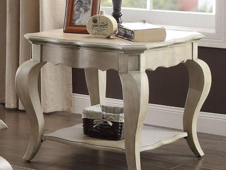 Acme Chelmsford End Table in Antique Taupe 86052 on Sale