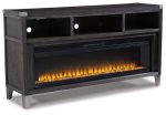 Todoe 65  TV Stand with Electric Fireplace Online