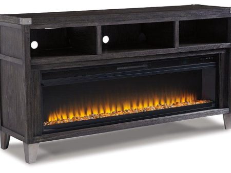 Todoe 65  TV Stand with Electric Fireplace Online