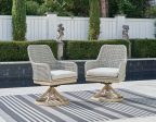 Seton Creek Outdoor Swivel Dining Chair (Set of 2) Online Hot Sale