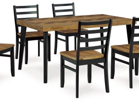 Blondon Dining Table and 6 Chairs (Set of 7) Online Hot Sale