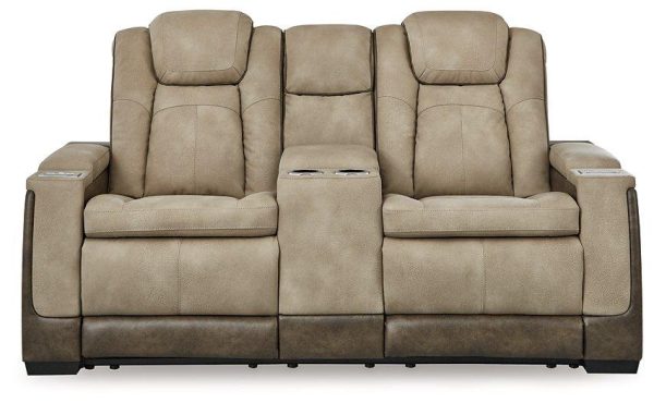 Next-Gen DuraPella Power Reclining Loveseat with Console For Sale