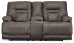 Wurstrow Power Reclining Loveseat with Console Supply