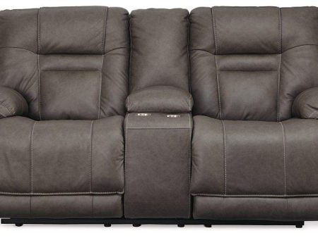 Wurstrow Power Reclining Loveseat with Console Supply