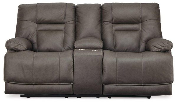 Wurstrow Power Reclining Loveseat with Console Supply