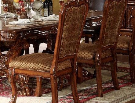 Acme Dresden Pedestal Dining Side Chairs in Brown Cherry Oak 12153 (Set of 2) Fashion