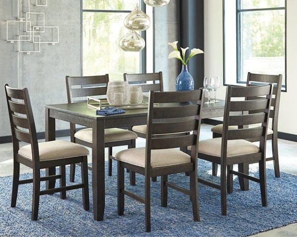 Rokane Dining Table and Chairs (Set of 7) Online Hot Sale