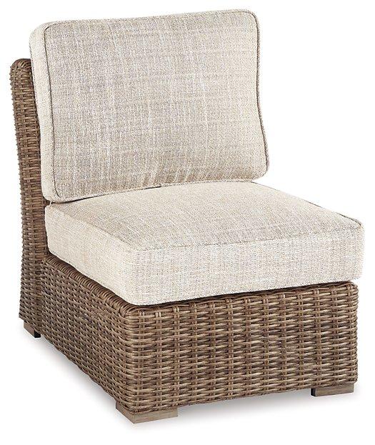 Beachcroft Outdoor Armless Chair with Cushion Online now