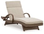 Beachcroft Outdoor Chaise Lounge with Cushion Online Hot Sale