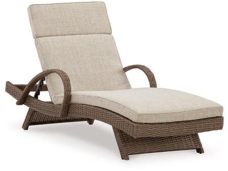 Beachcroft Outdoor Chaise Lounge with Cushion Online Hot Sale